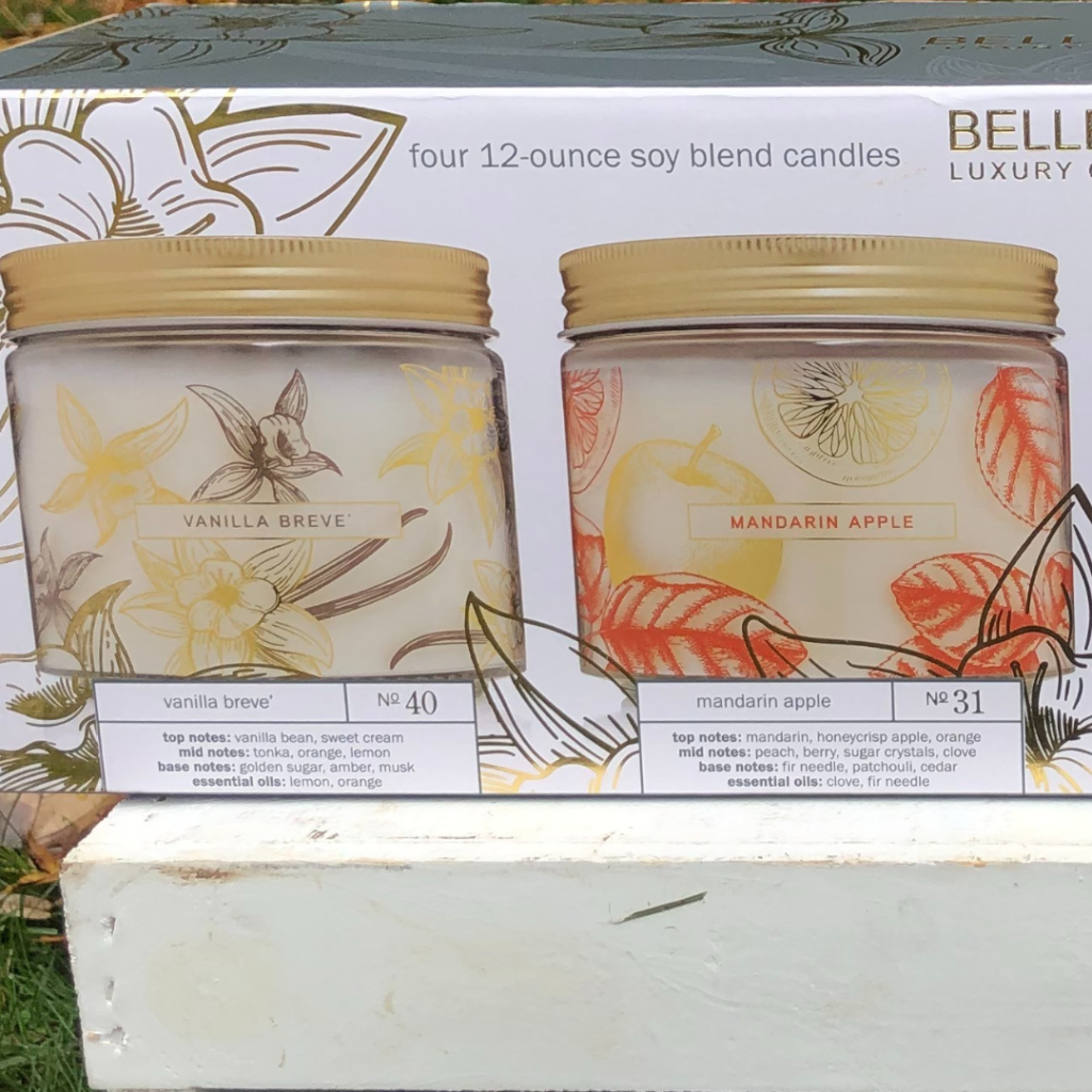 Bellevue Luxury Candles, 12oz, 4pack + 20 Target Gift Card