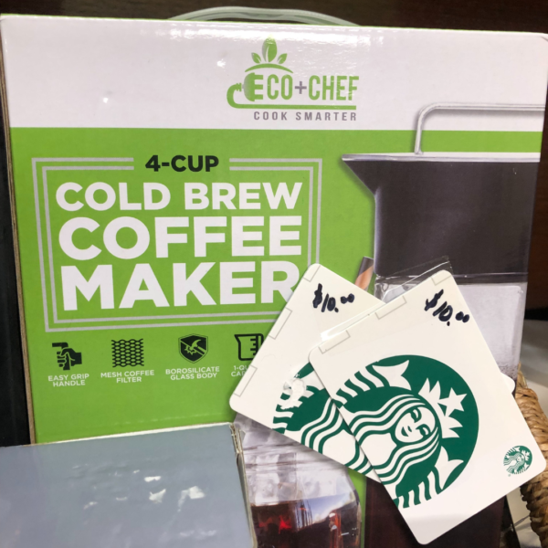 Cold Brew Coffee Maker and 2 Starbucks Gift Cards