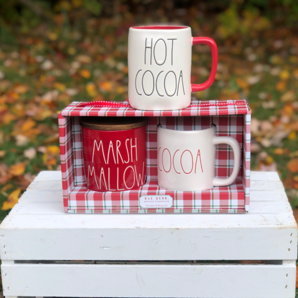 Hot Cocoa Canister and Mugs