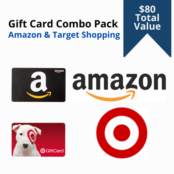 80 Amazon & Target Gift Card Combo Pack